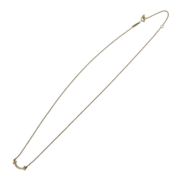 ティファニー TIFFANY＆CO Tスマイルダイヤネックレスミニ ゴールド Au750/ダイヤモンド ダイヤモンド　 ジュエリー