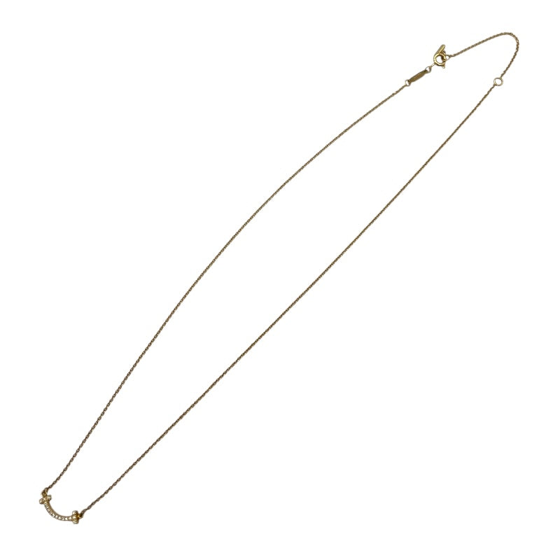 ティファニー TIFFANY＆CO Tスマイルダイヤネックレスミニ ゴールド Au750/ダイヤモンド ダイヤモンド　 ジュエリー