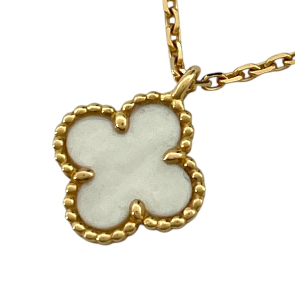 ヴァンクリーフ＆アーペル Van Cleef & Arpels スウィート アルハンブラ ネックレス ゴールド Au750/MOP ジュエリー
