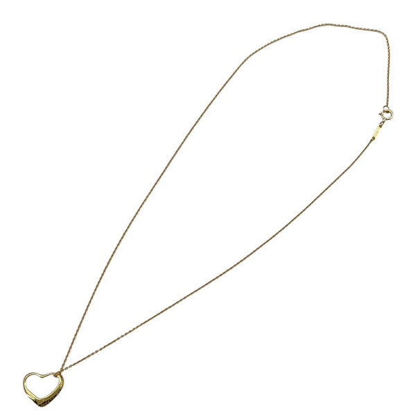 ティファニー TIFFANY＆CO オープンハートネックレス ゴールド K18YG ジュエリー