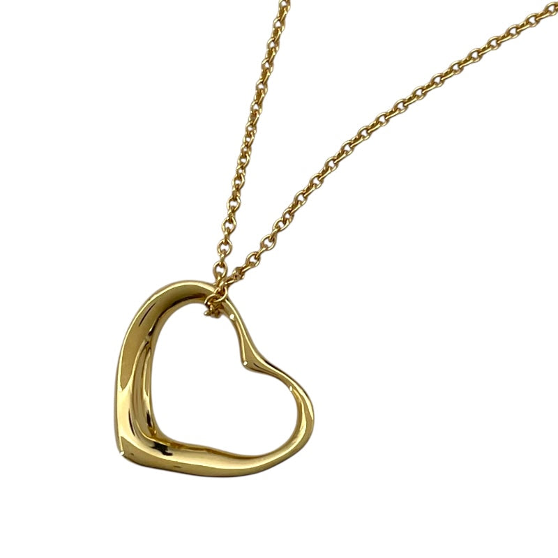 ティファニー TIFFANY＆CO オープンハートネックレス ゴールド K18YG ジュエリー