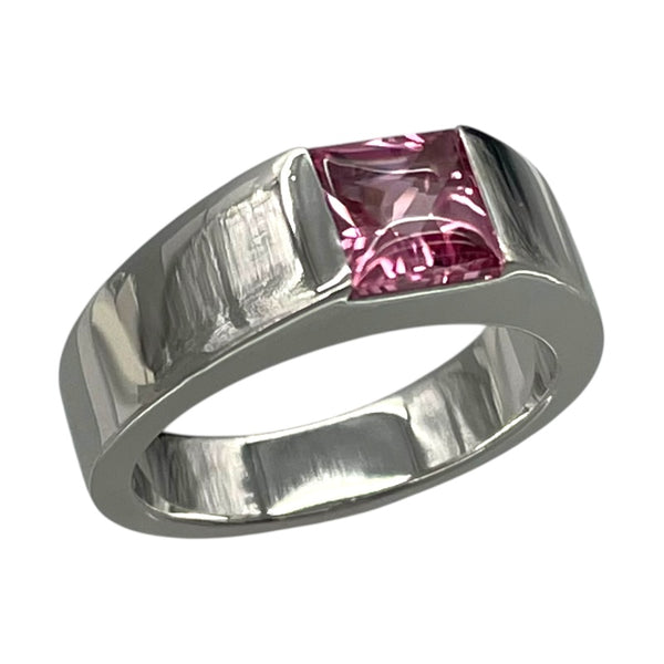 カルティエ Cartier タンクリング ホワイトゴールド 750/ピンクトルマリン ジュエリー