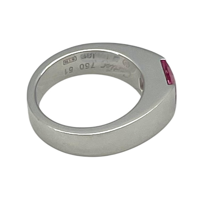 カルティエ Cartier タンクリング ホワイトゴールド 750/ピンクトルマリン ジュエリー