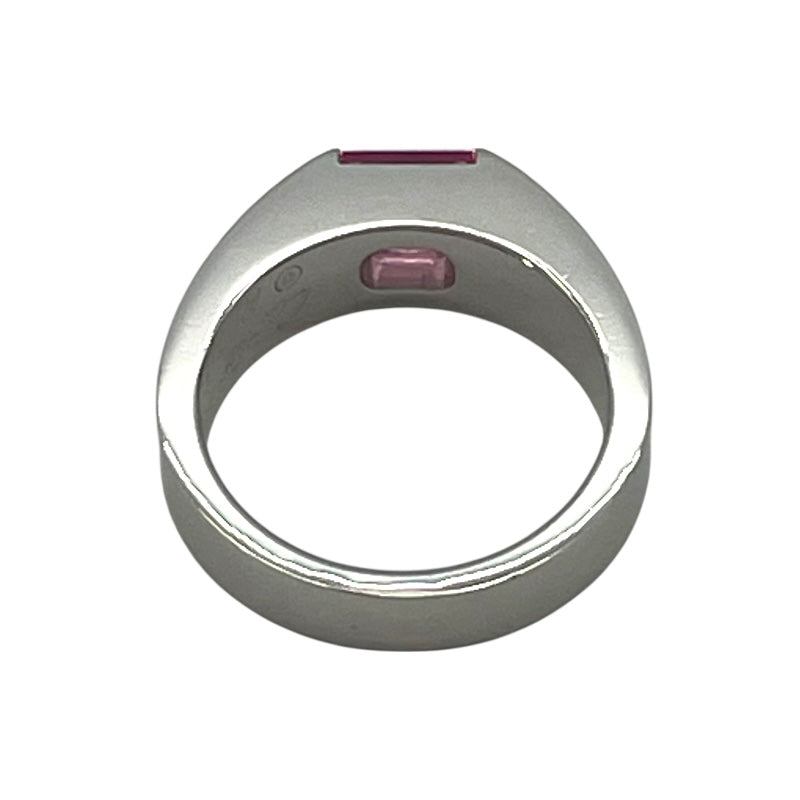カルティエ Cartier タンクリング ホワイトゴールド 750/ピンクトルマリン ジュエリー