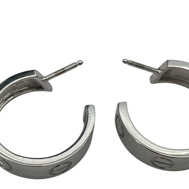 カルティエ Cartier ラブフープピアス ホワイトゴールド 750