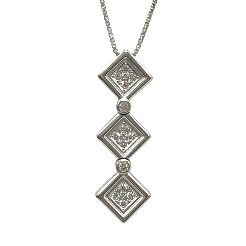 1回着用のみ☆TASAKI ダイヤモンド 4粒ダイヤモンドネックレス TASAKI （新品仕上げ済）タサキ 田崎 ステーション ダイヤ