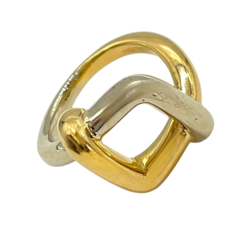 ブシュロン BOUCHERON スクエアリング ホワイトゴールド×ゴールド 750 ジュエリー