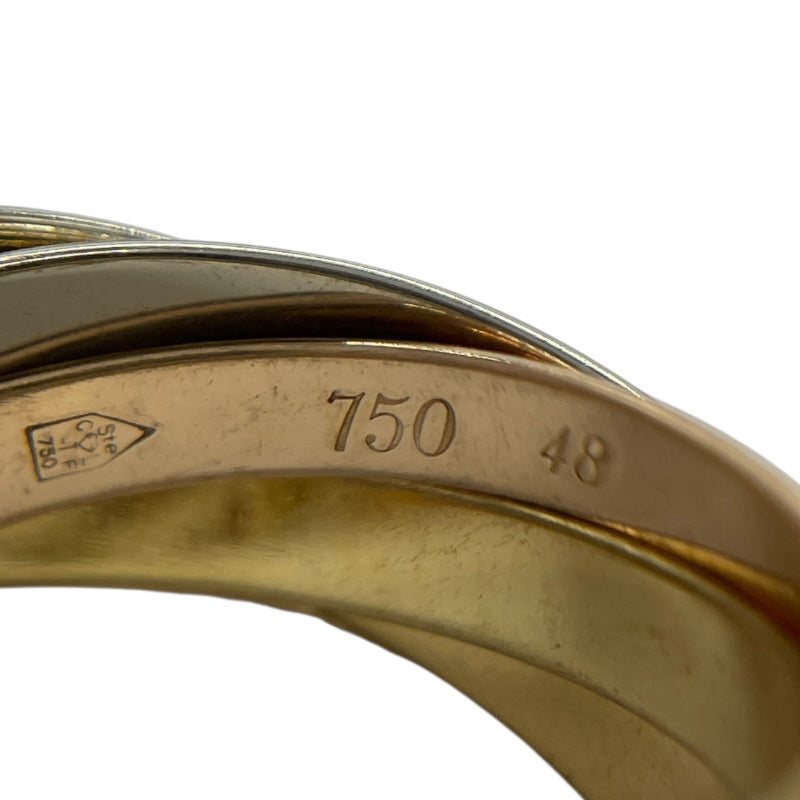カルティエ Cartier トリニティリングSM 5連 ピンクゴールド×ホワイトゴールド×ゴールド 750 ジュエリー