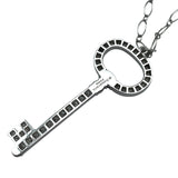 ティファニー TIFFANY＆CO オーバルキーネックレス ラージ プラチナ/ホワイトゴールド Pt950/Au750 ジュエリー