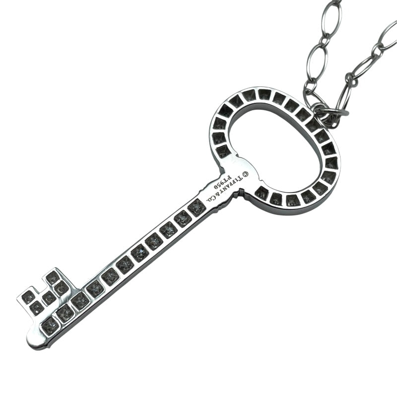 ティファニー TIFFANY＆CO オーバルキーネックレス ラージ プラチナ/ホワイトゴールド Pt950/Au750 ジュエリー