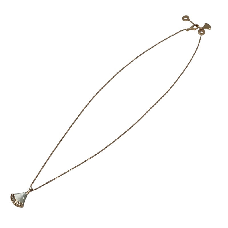 ブルガリ BVLGARI ディーバドリームネックレス ピンクゴールド 750/ダイヤモンド/MOP ジュエリー