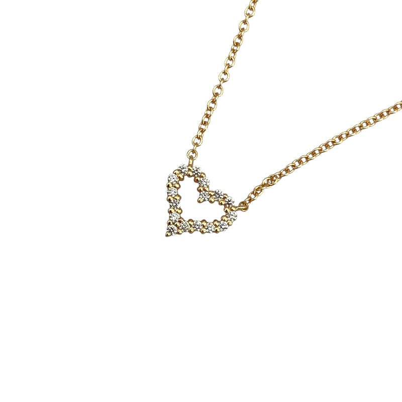 ティファニー TIFFANY＆CO センチメンタルハートネックレス ピンクゴールド Au750 ジュエリー