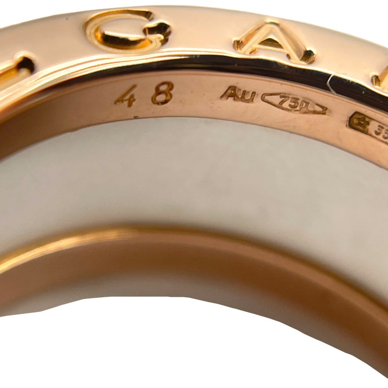 ブルガリ BVLGARI ビーゼロワンリング ピンクゴールド Au750/セラミック ジュエリー