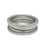 ブルガリ BVLGARI ビーゼロワンリング3バンド(S) ホワイトゴールド K18WG ジュエリー