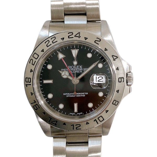 ロレックス ROLEX エクスプローラー2 16570 ブラック ステンレススチール メンズ 腕時計