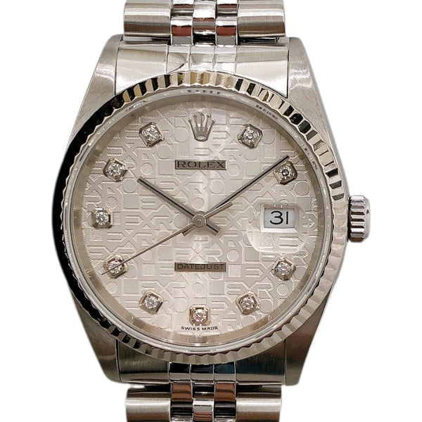 ロレックス ROLEX デイトジャスト ホリコン 16234G WG×SS ユニセックス 腕時計