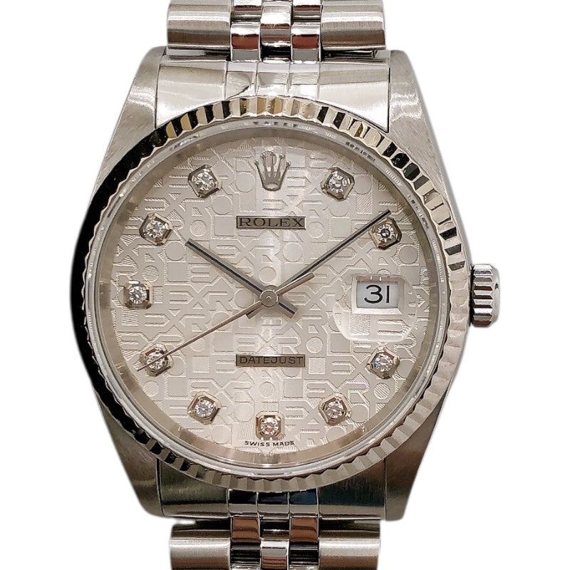 ロレックス ROLEX デイトジャスト ホリコン 16234G WG×SS ユニセックス 腕時計
