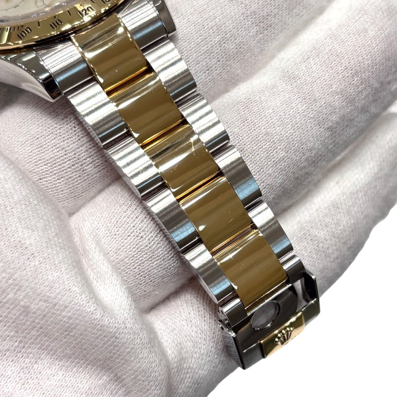 ロレックス ROLEX コスモグラフデイトナ ホワイトシェル F番 116523NG SS×YG メンズ 腕時計