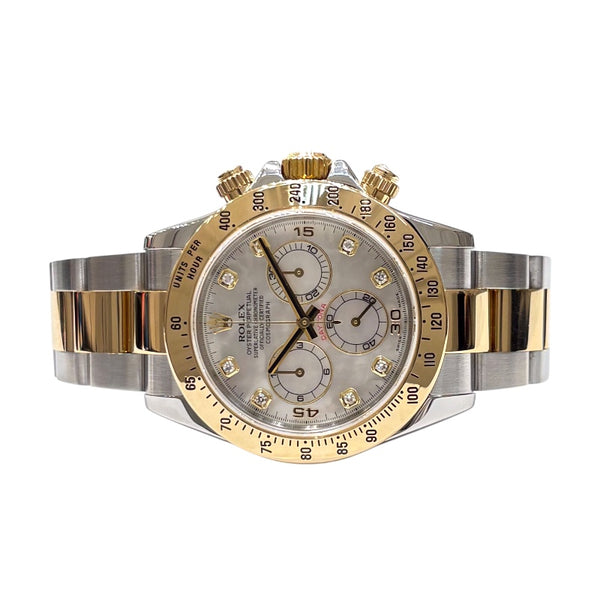 ロレックス ROLEX コスモグラフデイトナ ホワイトシェル F番 116523NG SS×YG メンズ 腕時計