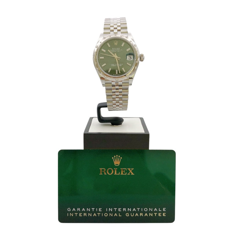 ロレックス ROLEX デイトジャスト31 ミントグリーン 278240 ミントグリーン ステンレススチール WG/SS レディース 腕時計