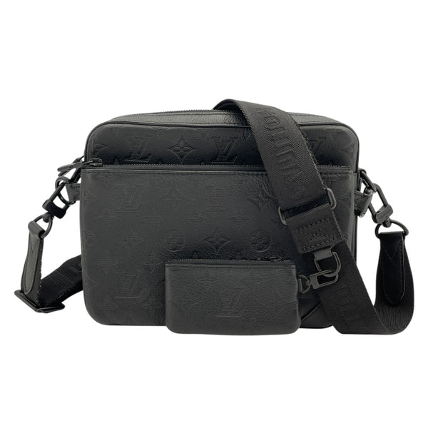 ルイ・ヴィトン LOUIS VUITTON トリオ・メッセンジャー M46602 ブラック モノグラム・シャドウ メンズ メッセンジャーバッグ
