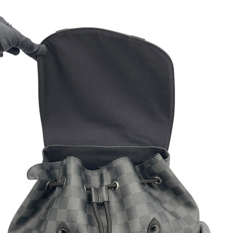 ルイ・ヴィトン LOUIS VUITTON クリストファーPM ネメスコラボ N41709 ブラック ダミエ・グラフィット メンズ リュック・デイパック