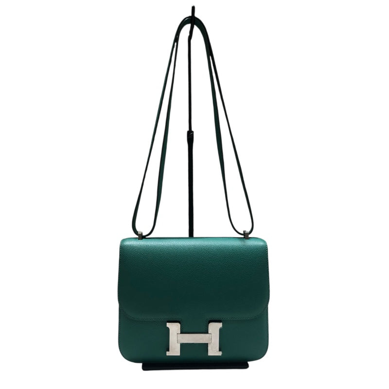 エルメス HERMES コンスタンス3ミニ A刻 ヴェールヴェルティゴ 　SV金具 エバーカラー レディース ショルダーバッグ