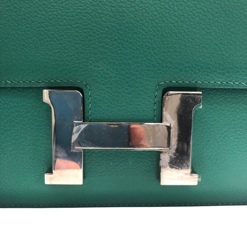 エルメス HERMES コンスタンス3ミニ A刻 ヴェールヴェルティゴ 　SV金具 エバーカラー レディース ショルダーバッグ