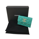 シャネル CHANEL マトラッセ　スモール　フラップ　ウォレット AP3182 キャビア レディース 三つ折り財布