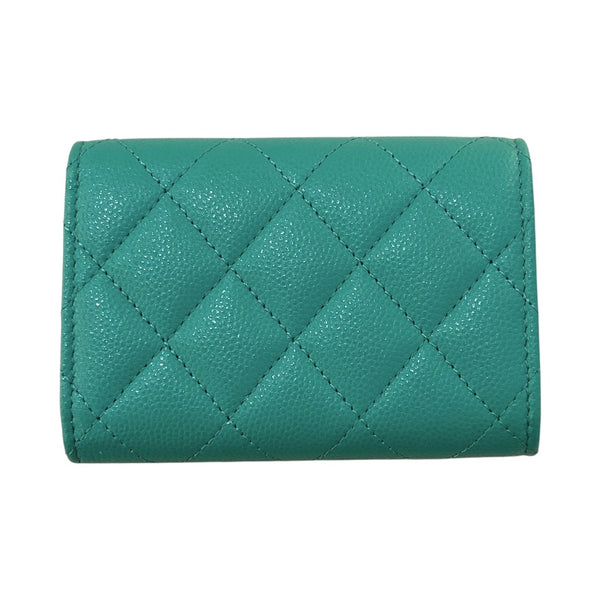 シャネル CHANEL マトラッセ　スモール　フラップ　ウォレット AP3182 キャビア レディース 三つ折り財布