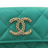 シャネル CHANEL マトラッセ　スモール　フラップ　ウォレット AP3182 キャビア レディース 三つ折り財布