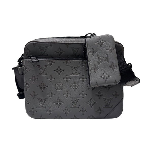 ルイ・ヴィトン LOUIS VUITTON トリオ・メッセンジャー M46603 モノグラムシャドウ レザー メンズ