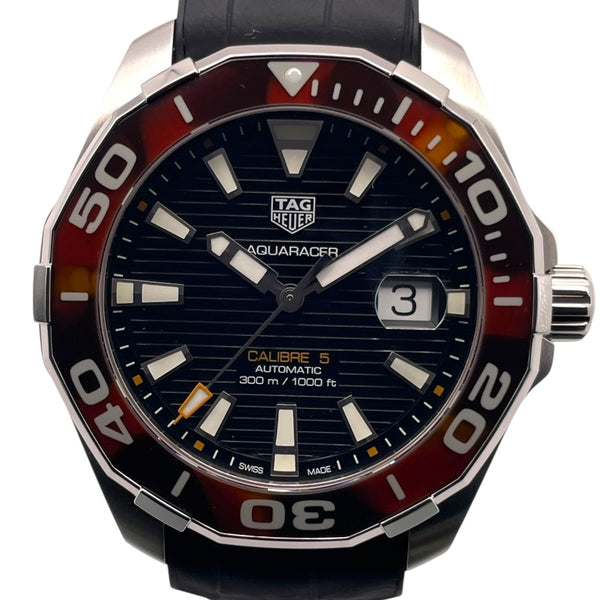 タグ・ホイヤー TAG HEUER アクアレーサー キャリバー5 WAY201NFT6177 ブラック SS 自動巻き メンズ 腕時計