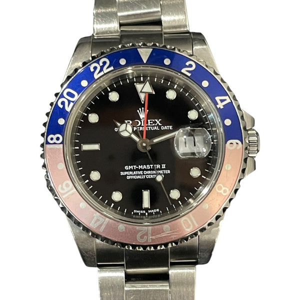 ロレックス ROLEX GMTマスター2 16710 ブラック SS 自動巻き メンズ 腕時計