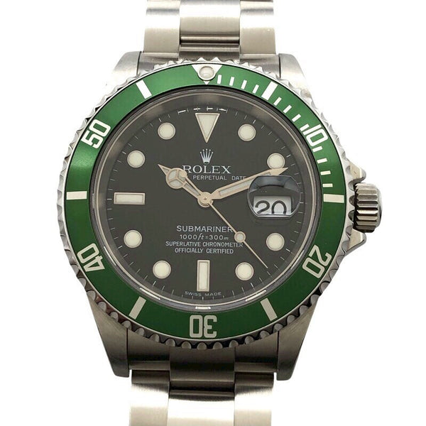 ロレックス ROLEX サブマリーナ 16610LV ブラック SS メンズ 腕時計