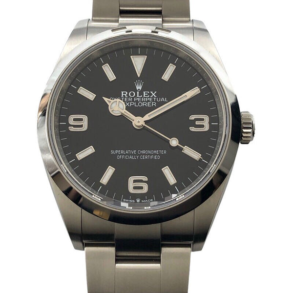 ロレックス ROLEX エクスプローラー1 124270 ブラック SS メンズ 腕時計