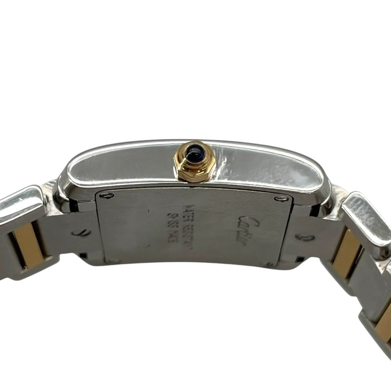カルティエ Cartier タンクフランセーズ SM W51007Q4 ホワイト SS クオーツ レディース 腕時計