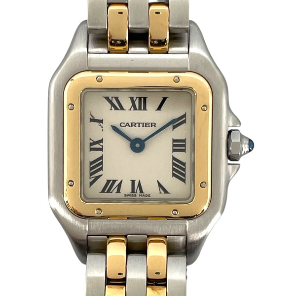 カルティエ Cartier パンテール SM 2ロウ W25029B6 アイボリー YG/SS クオーツ レディース 腕時計