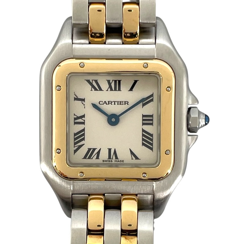 カルティエ Cartier パンテール SM 2ロウ W25029B6 アイボリー YG/SS クオーツ レディース 腕時計