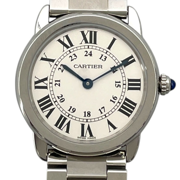 カルティエ Cartier ロンドソロドゥカルティエ SM W6701004 シルバー SS レディース 腕時計