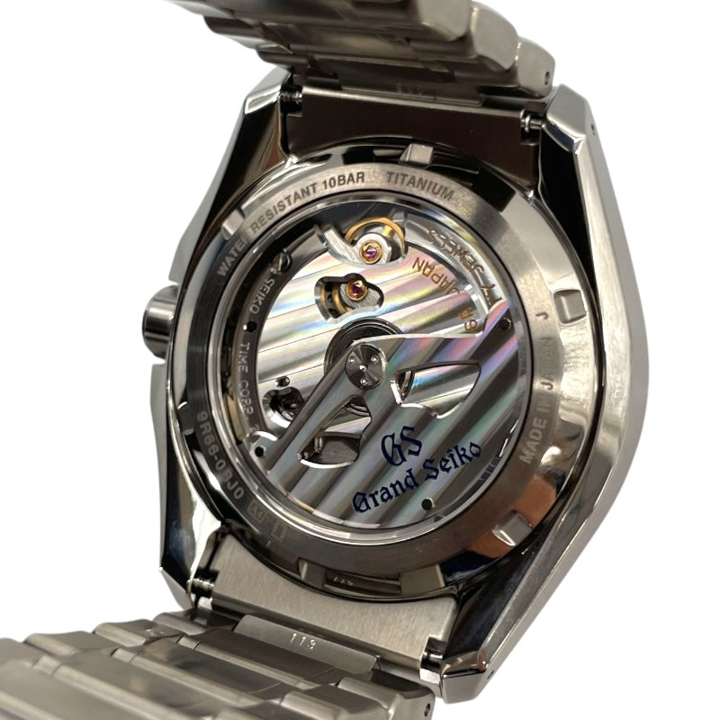グランドセイコー Grand Seiko エボリューション9コレクション GMTスプリングドライブ SBGE283 ブラック チタン メンズ 腕時計