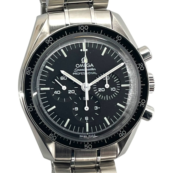 オメガ OMEGA スピードマスター ムーンウォッチプロフェッショナル クロノグラフ 311.30.42.30.01.005 ブラック SS 手巻き メンズ 腕時計