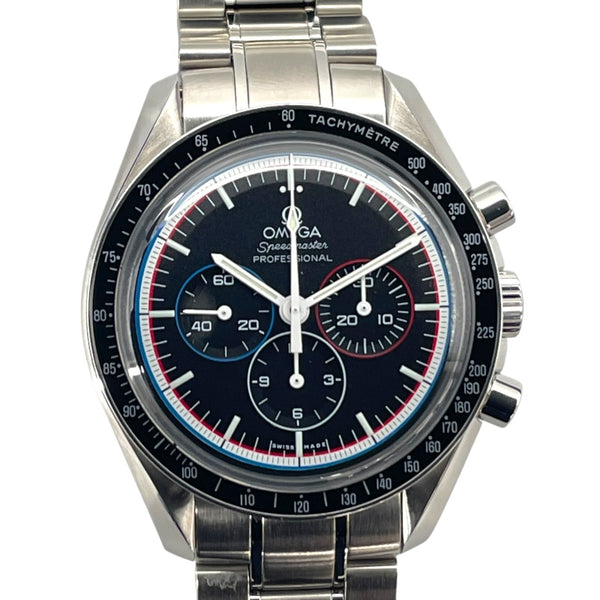 オメガ OMEGA スピードマスター ムーンウォッチプロフェッショナル クロノグラフ 311.30.42.30.01.003 ブラック SS 手巻き メンズ 腕時計