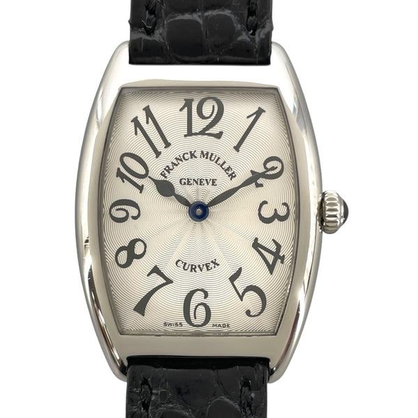 フランク・ミュラー FRANCK MULLER トノウカーベックス 1752BQZ シルバー SS/革ベルト クオーツ レディース 腕時計