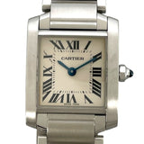 カルティエ Cartier タンクフランセーズ SM W51008Q3 アイボリー SS クオーツ レディース 腕時計