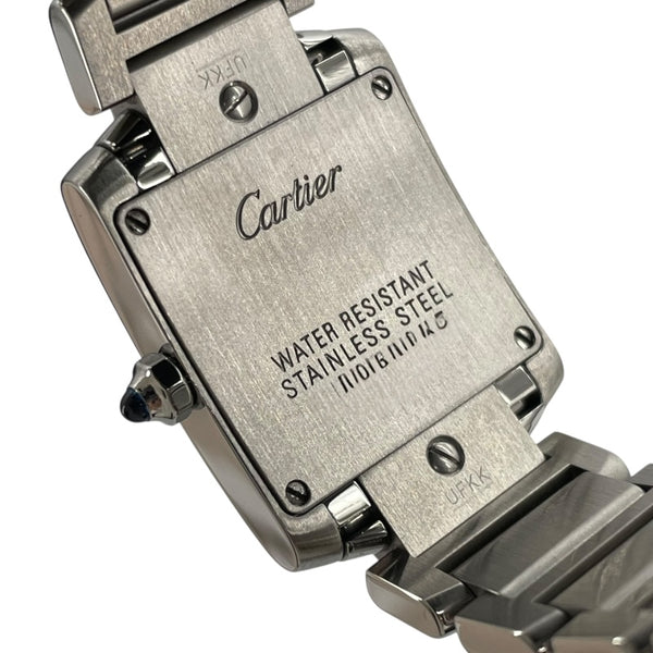 カルティエ Cartier タンクフランセーズ SM W51008Q3 アイボリー SS クオーツ レディース 腕時計