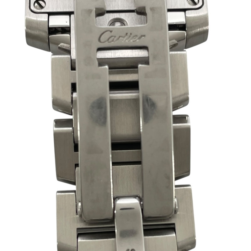 カルティエ Cartier タンクフランセーズ SM W51008Q3 アイボリー SS クオーツ レディース 腕時計
