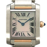 カルティエ Cartier タンクフランセーズ SM ピンクシェル W51027Q4 ピンクシェル K18PG/SS クオーツ レディース 腕時計