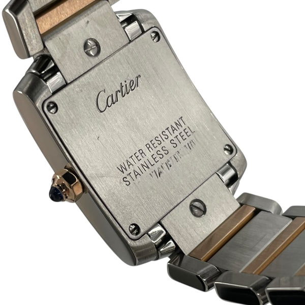 カルティエ Cartier タンクフランセーズ SM ピンクシェル W51027Q4 ピンクシェル K18PG/SS クオーツ レディース 腕時計