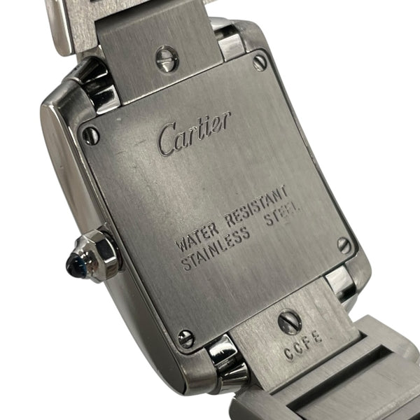 カルティエ Cartier タンクフランセーズ SM W51008Q3 ホワイト SS クオーツ レディース 腕時計